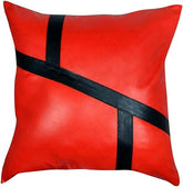 Genuine Leather Square Pillow Cover 34 SkinOutfit