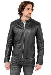 Men Genuine Leather Jacket MJ109 SkinOutfit