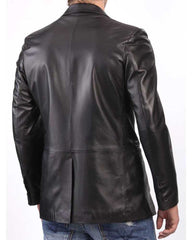 Men Genuine Leather Blazer Sport Coat 04