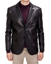 Men Genuine Leather Blazer Sport Coat 20