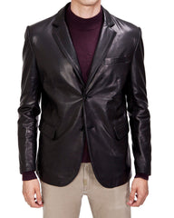 Men Genuine Leather Blazer Sport Coat 20
