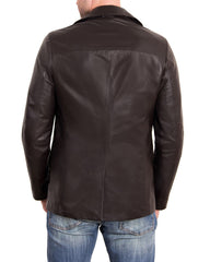 Men Genuine Leather Blazer Sport Coat 27