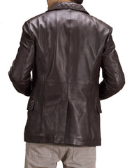 Men Genuine Leather Blazer Sport Coat 31