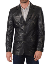 Men Genuine Leather Blazer Sport Coat 32