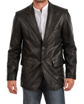 Men Genuine Leather Blazer Sport Coat 36