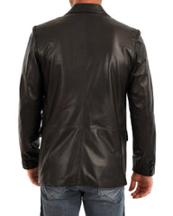 Men Genuine Leather Blazer Sport Coat 36