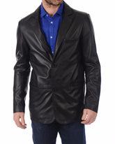 Men Genuine Leather Blazer Sport Coat 40