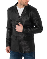 Men Genuine Leather Blazer Sport Coat 42