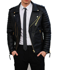 Men Lambskin Genuine Leather Jacket MJ 01