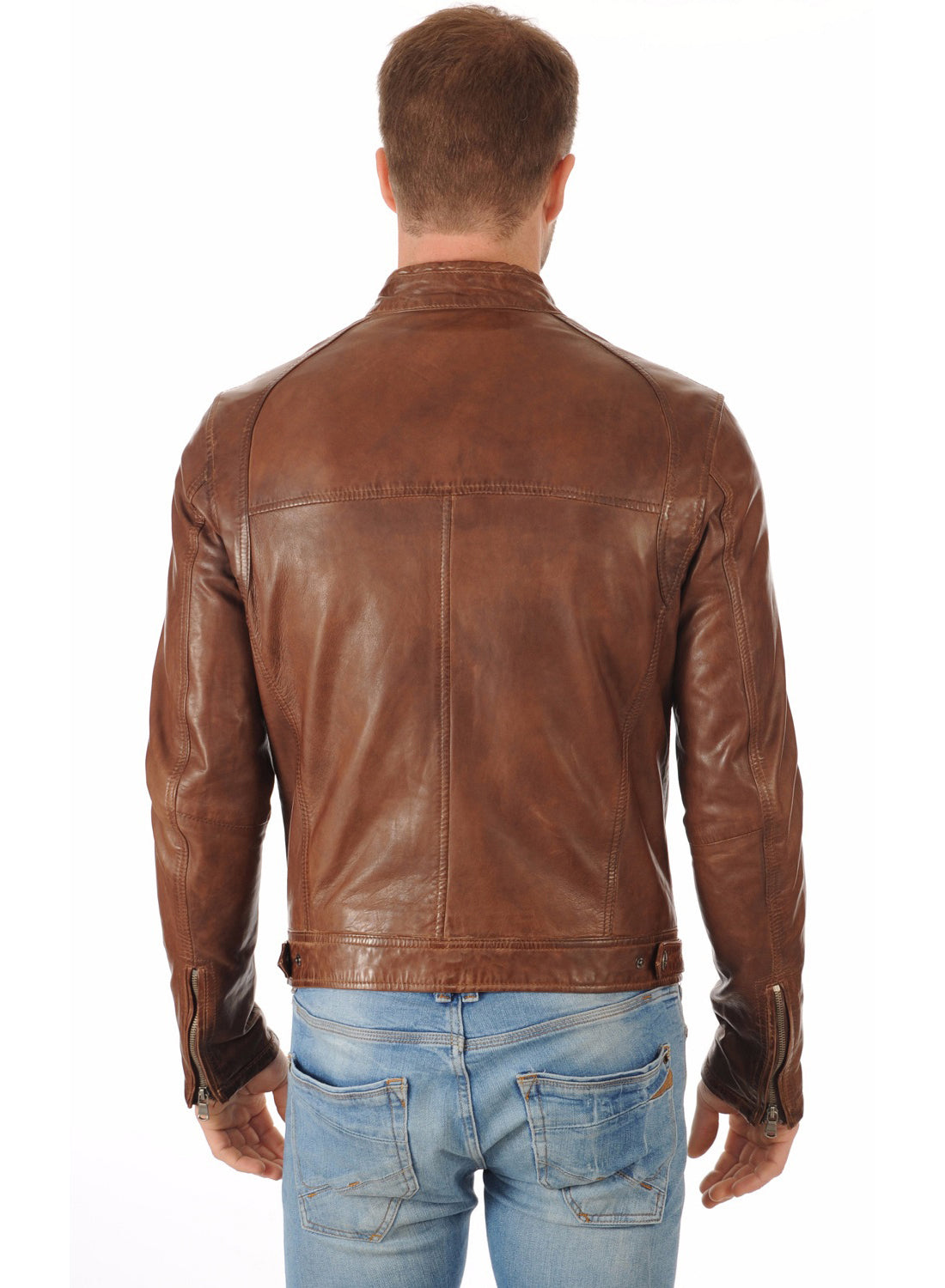 Men Genuine Leather Jacket 02 SkinOutfit