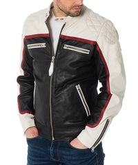 Men Lambskin Genuine Leather Jacket MJ 03
