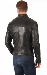Men Genuine Leather Jacket MJ 07