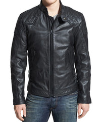 Men Lambskin Genuine Leather Jacket MJ101