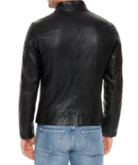 Men Lambskin Genuine Leather Jacket MJ103