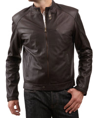 Men Lambskin Genuine Leather Jacket MJ105