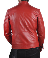 Men Lambskin Genuine Leather Jacket MJ107
