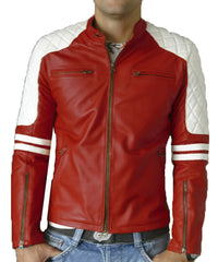 Men Lambskin Genuine Leather Jacket MJ110