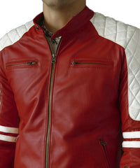 Men Lambskin Genuine Leather Jacket MJ110