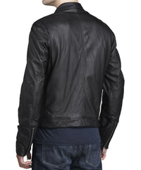 Men Lambskin Genuine Leather Jacket MJ114