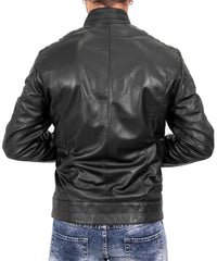 Men Lambskin Genuine Leather Jacket MJ115