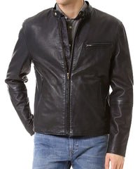 Men Lambskin Genuine Leather Jacket MJ116