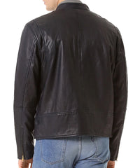 Men Lambskin Genuine Leather Jacket MJ116