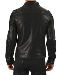 Men Lambskin Genuine Leather Jacket MJ 11