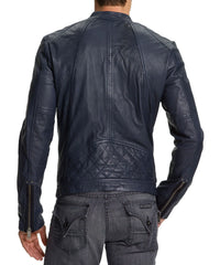 Men Lambskin Genuine Leather Jacket MJ120