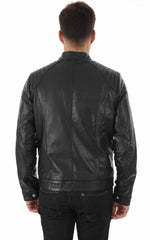 Men Genuine Leather Jacket MJ 12