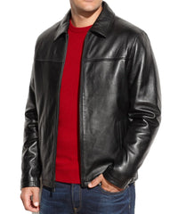 Men Lambskin Genuine Leather Jacket MJ133