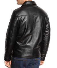 Men Lambskin Genuine Leather Jacket MJ133