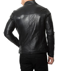 Men Lambskin Genuine Leather Jacket MJ134
