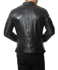 Men Lambskin Genuine Leather Jacket MJ135