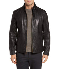Men Lambskin Genuine Leather Jacket MJ136