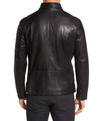 Men Lambskin Genuine Leather Jacket MJ136