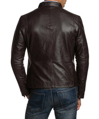Men Lambskin Genuine Leather Jacket MJ137