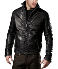 Men Lambskin Genuine Leather Jacket MJ138