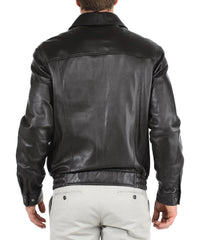 Men Lambskin Genuine Leather Jacket MJ151