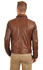Men Genuine Leather Jacket MJ 15