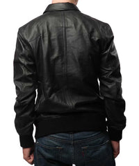 Men Lambskin Genuine Leather Jacket MJ160
