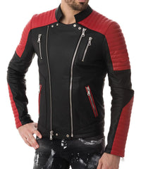 Men Lambskin Genuine Leather Jacket MJ163