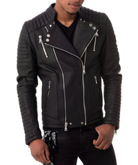 Men Lambskin Genuine Leather Jacket MJ164