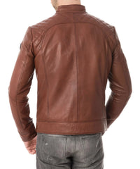 Men Lambskin Genuine Leather Jacket MJ168