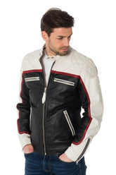 Men Genuine Leather Jacket MJ 16