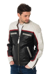 Men Genuine Leather Jacket MJ 16