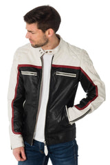 Men Genuine Leather Jacket MJ 16