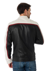 Men Genuine Leather Jacket MJ 16