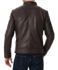 Men Lambskin Genuine Leather Jacket MJ170