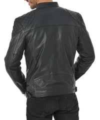 Men Lambskin Genuine Leather Jacket MJ171