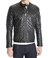 Men Lambskin Genuine Leather Jacket MJ178